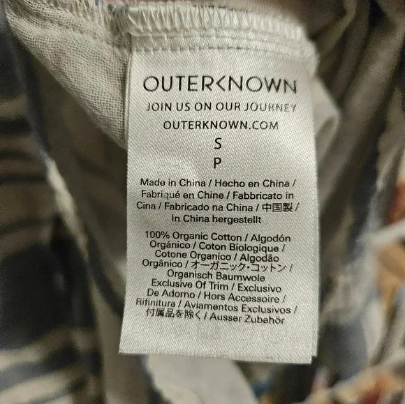 Outerknown Costa Gauzy Button Down Shirt Small - Picture 8 of 9
